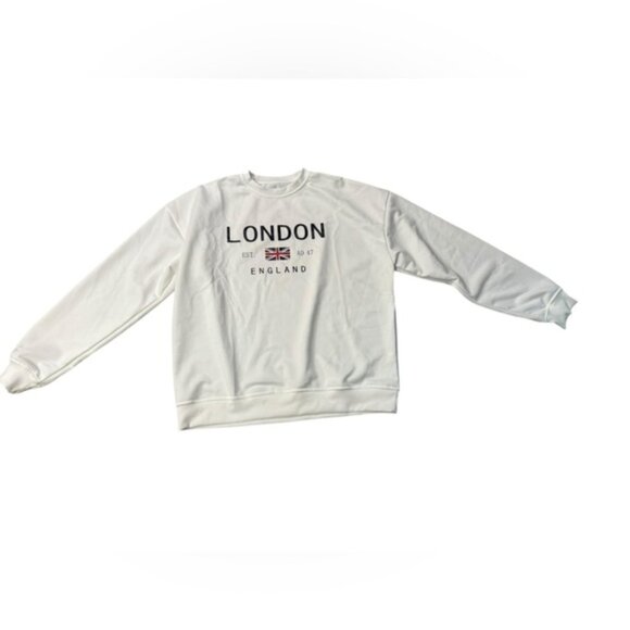 EUC London England Sweatshirt with flag XXL fits like L/XL Ladies - Picture 1 of 6